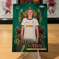 Julie Biesmans 2025/26 Topps Chrome Womens UWCL Queens of Football /99 Green