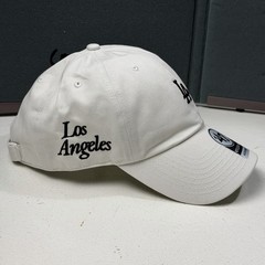 Rare LA Dodgers 47 Clean Up Hat Cap White Embroidered Script Logo Men Women New