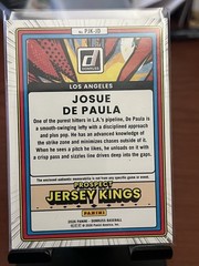 2026 Donruss Josue De Paula Prospect Jersey Kings Orange Cracked Ice Relic LAD