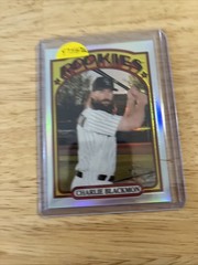 2021 Topps Heritage Chrome Refractor #305 Charlie Blackmon 477/572 Col Rockies