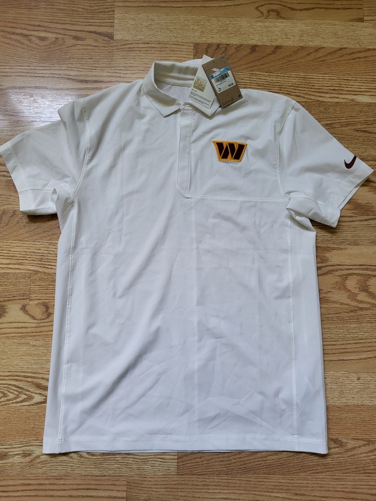New NIKE NFL Washington Commanders ON FIELD Woven Polo Shirt Men&rsquo;s SZ MEDIUM