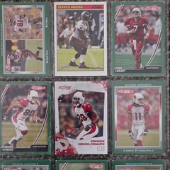 Topps NFL 9-Card Lot 2006 Topps Total/Tracker Cardinals Fitzgerald Warner RC