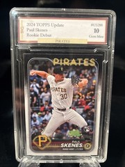 2024 TOPPS Update Paul Skenes Rookie Debut #US288 GEM 10