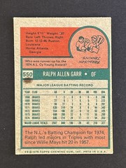 1975 Topps Mini Ralph Garr Atlanta Braves #550