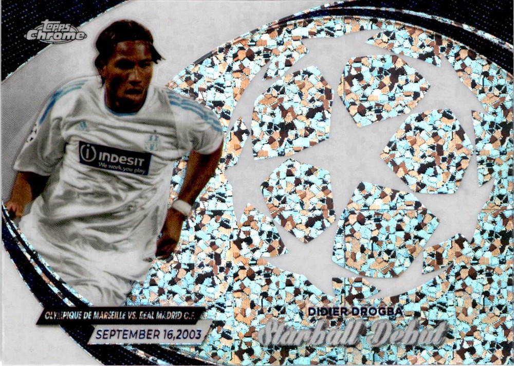 2023-24 Topps Chrome #SD-7 Didier Drogba Starball Debuts Olympique de Marseille
