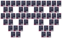 50 Ultra PRO 10 Count Clear 2-Piece Card Storage Boxes New Case Sport Trading