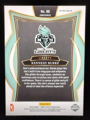 2025 Panini Select WNBA Kennedy Burke Concourse Orange Flash Prizm #86