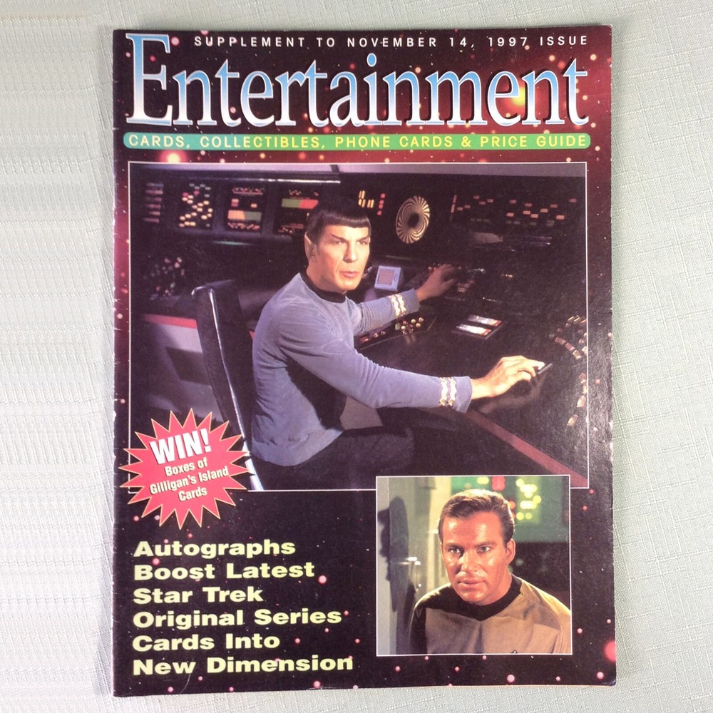 Star Trek Spock Kirk 1997 Entertainment Supplement Card Price Guide