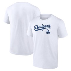 Men&rsquo;s White Los Angeles Dodgers Team Lockup T-Shirt