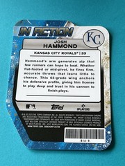 2025 Bowman Draft JOSH HAMMOND In Action #BIA-9 Kansas City Royals Qty Avail