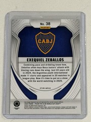 2025 Prizm Club World Cup #38 Exequiel Zeballos Boca Juniors Prizm Raywave