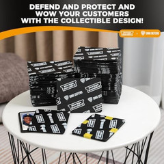 Ding Defend 110-Pack Trading Card Protector Shipping – 3.5 X 4.5 Inch Black