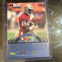 1996 Classic NFL Experience – Jerry Rice #2 Red Super Bowl Xxx /150