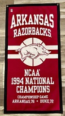 Arkansas Razorbacks 1994 Basketball NCAA National Championship Banner