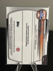 2025-26 Bowman #CPA-JC Jaida Civil Chrome Prospect Auto Refractor #/499