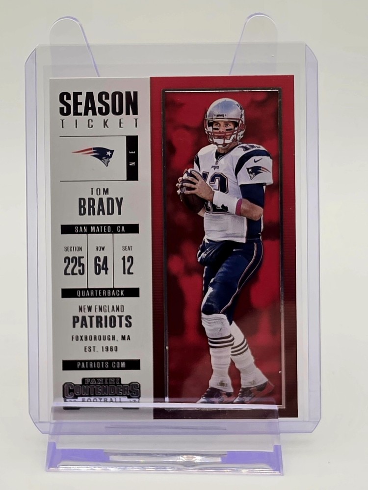 Tom Brady 2017 Panini Contenders Season Ticket #95 New England Patriots