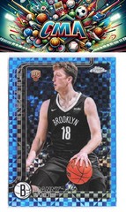 2025-26 Topps Chrome #277 Danny Wolf Blue X-Fractor