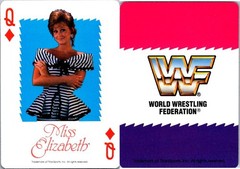 1991 WWF Playing Cards MISS ELIZABETH #Q NM