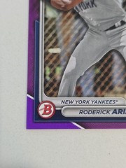 2024 Bowman Roderick Arias #BP-100 Purple /250 ps5..
