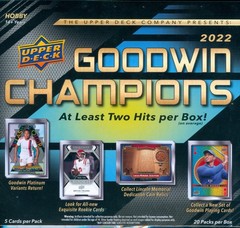 2022 Upper Deck Goodwin Champions Factory Sealed Hobby Box