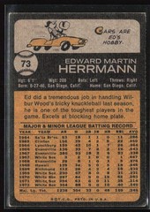 1973 Topps #73 Ed Herrmann