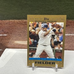 Prince Fielder 2007 Topps Updates & Highlights #UH224 Gold /2007 Brewers