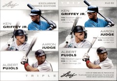 2024 Leaf LEGEND EXCLUSIVE GRIFFEY JR. / JUDGE / PUJOLS ELE-62 Mint
