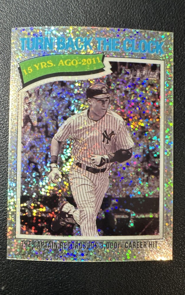 2026 Topps Heritage – TBTC Derek Jeter #335 Chrome Silver Sparkle Refractor