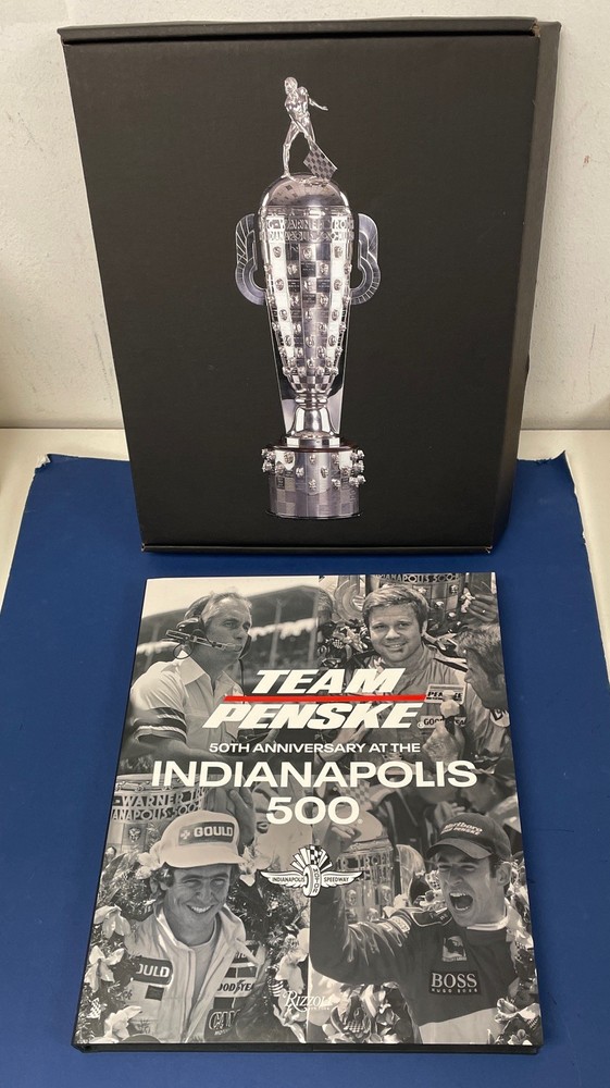 Team Penske 50th Anniversary Indianapolis 500 Book R Penske Signed with Slipcase