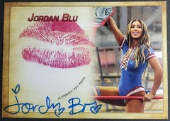 Jordan Blu Sexy Pro Wrestler AEW DARK 2025 Collectors Expo Autograph Kiss Card