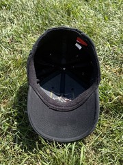 Vintage Nike Hockey Team Canada Flex Fit Black Hat Cap One Size IIHF