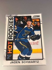 12/13 PANINI SCORE JADEN SCHWARTZ HOT ROOKIES ROOKIE RC SP #521