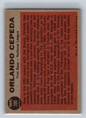 1962 Topps #390 Orlando Cepeda