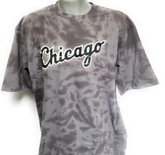 Mens Fanatics Chicago White Sox Charcoal Grey Tye Dye MLB Baseball Tee T-Shirt