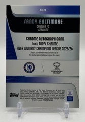 2025/26 Topps Chrome UEFA Women’s Sandy Baltimore Auto Black /10