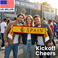 Soccer National Team Scarves, Soccer Fans Souvenir Double Side Flag Print Scarf