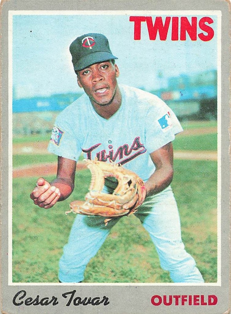 CESAR TOVAR 1970 TOPPS BASEBALL #25