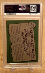 1976 Topps Trade RC Willie Randolph #592T New York Yankees PSA 7