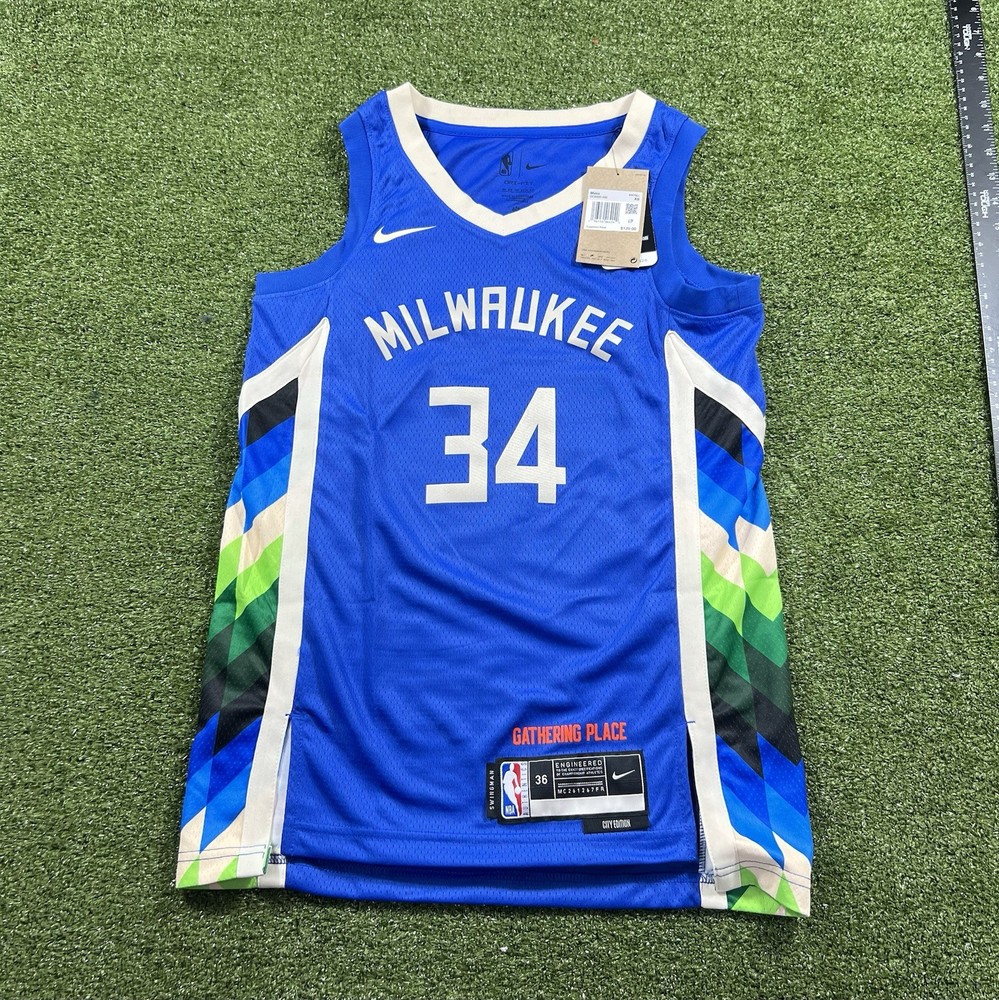 Nike Giannis Antetokounmpo Milwaukee Bucks – City Edition Swingman Jersey – XS