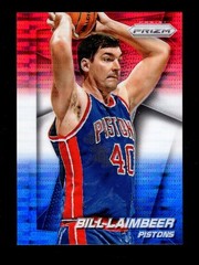 2014-15 PRIZM RED WHITE BLUE PULSAR #186 BILL LAIMBEER PISTONS COLOR MATCH