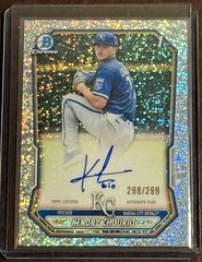 2026 Bowman Chrome Kendry Chourio 1st Bowman Speckle Refractor Auto /299