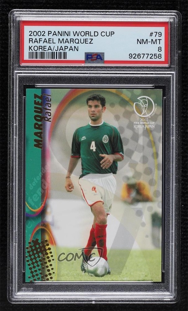 2002 Panini World Cup Rafael Marquez #79 PSA 8 Rookie RC 0kf0