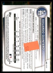 2025 Bowman Draft Paper Eduardo Quintero Dodgers BD-111 5 card lot