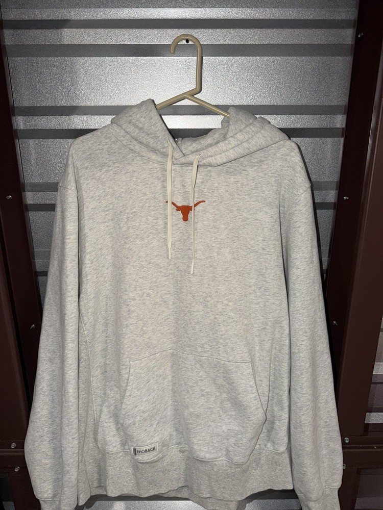 Rhoback UT Texas Longhorns Fleece Hoodie Size Extra Large XL NCAA Super Soft