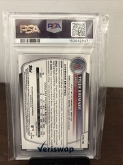 2025 Bowman Draft – Chrome Prospect Autographs Tyler Bremner #CPA-TB Green Lava