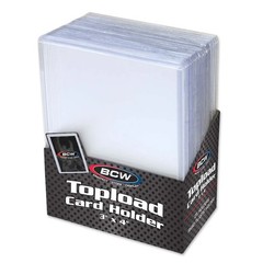 BCW 1TLCHN 3 X 4 Baseball Trading Card Topload Holders – 12 Mil