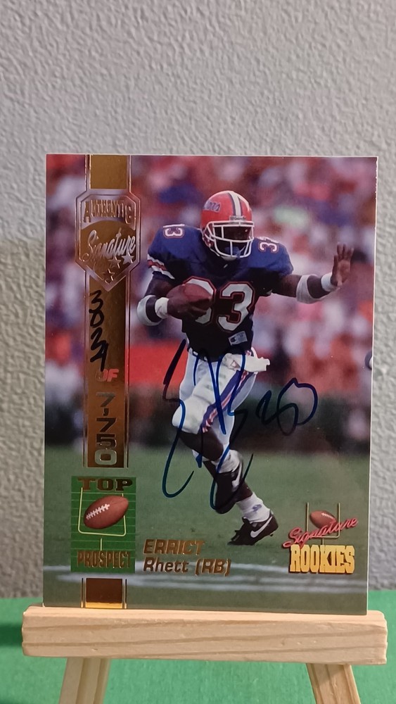1994 Signature Rookies Autographs #47 Errict Rhett On-Card Auto 3024/7750