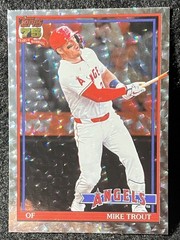 2026 Topps Series 1 – Silver Crackle – #T91-1 – Mike Trout – Angels