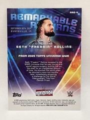 2025 Topps WWE Universe Seth Rollins Remarkable Returns /75