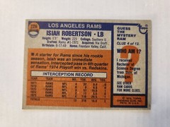 isiah robertson 1976 TOPPS #226 RAMS LB